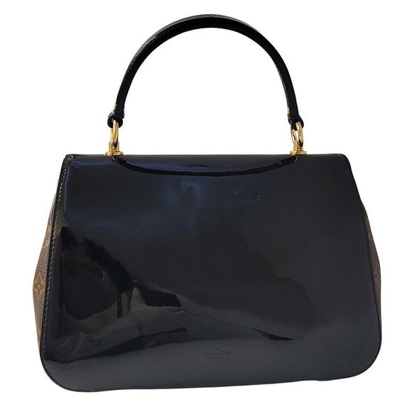 Louis Vuitton Monogram Vernis Cherry Wood PM Noir Black Handbag - Picture 5 of 16